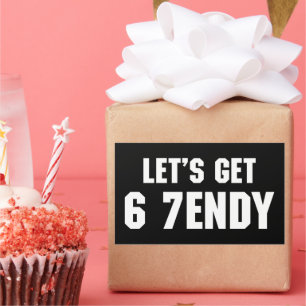 Sticker Rectangulaire 67 Mème Drôle Obtenons Six Sept Sendy 6 7ème