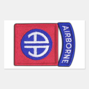 Sticker Rectangulaire 82e ABN Airborne Div Vets LRRP