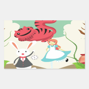Sticker Rectangulaire À Travers Le Verre