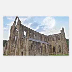 Sticker Rectangulaire Abbaye de Tintern, Monastère cistercien, Pays de G
