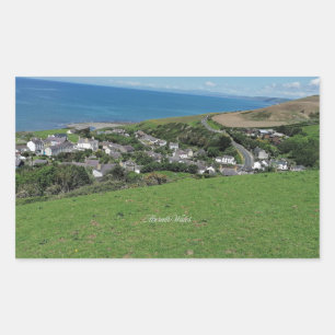 Sticker Rectangulaire Aberath, village du Pays de Galles,