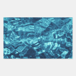 Sticker Rectangulaire Abstrait bleu