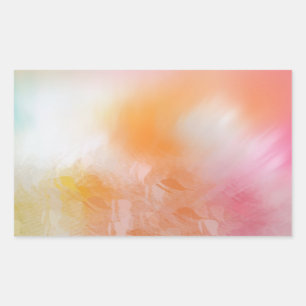 Sticker Rectangulaire Abstrait couleur Modèle rose rouge jaune bleu