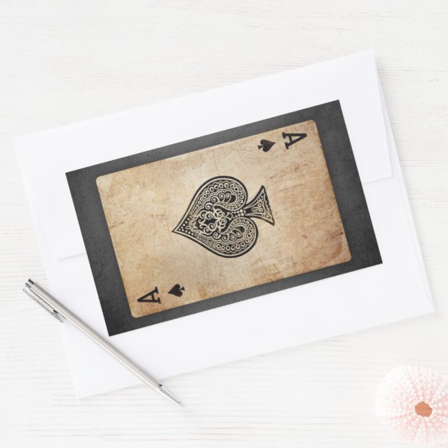 Sticker Rectangulaire Ace of spades (Enveloppe)