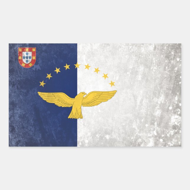 Sticker Rectangulaire Açores (Devant)