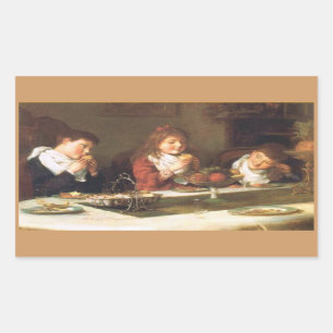 Sticker Rectangulaire Action de grâces vintage