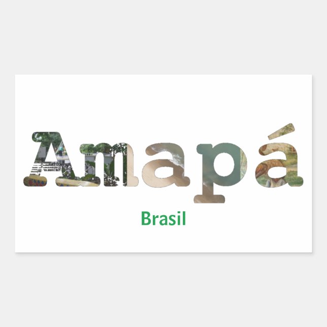 Sticker Rectangulaire Adesivo Amapá (Devant)