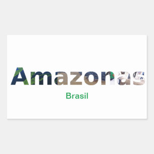 Sticker Rectangulaire Adesivo Amazonas 
