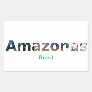 Sticker Rectangulaire Adesivo Amazone