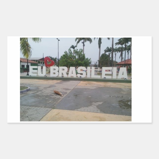 Sticker Rectangulaire adesivo Brasileia (Devant)