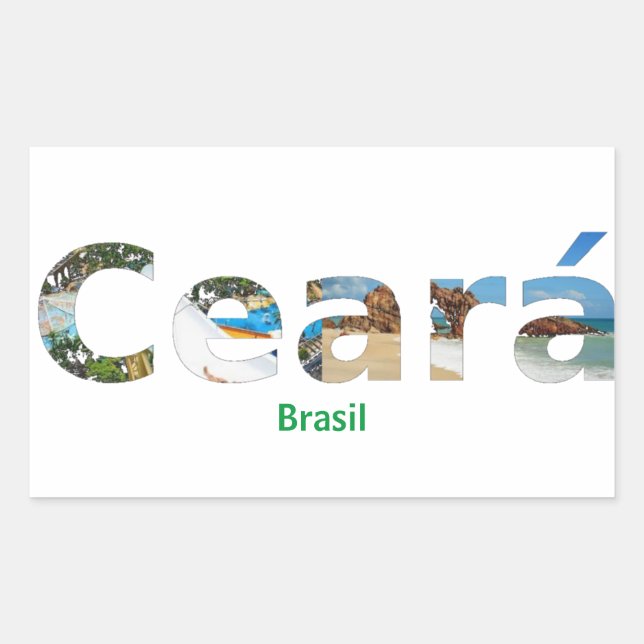 Sticker Rectangulaire Adesivo Ceará  (Devant)