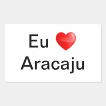 Adesivo eu amo Aracaju