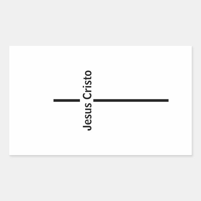 Sticker Rectangulaire Adesivo Jesus Cristo (Devant)