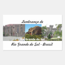 Adesivo lembrança de Rio Grande do Sul - Brasil
