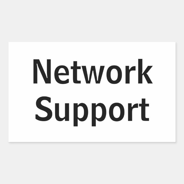 Sticker Rectangulaire Adesivo  network Support (Devant)