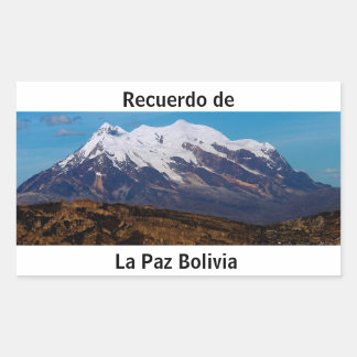 Sticker Rectangulaire Adesivo recuerdo de La Paz