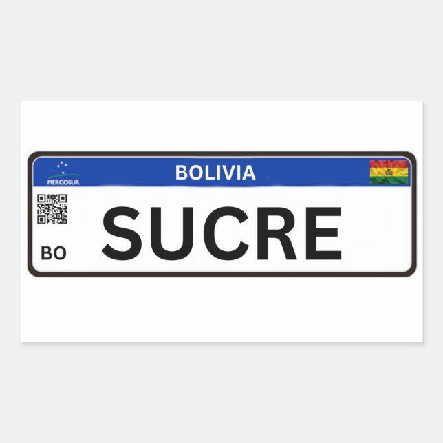 Sticker Rectangulaire Adesivo Sucre Mercosur (Devant)
