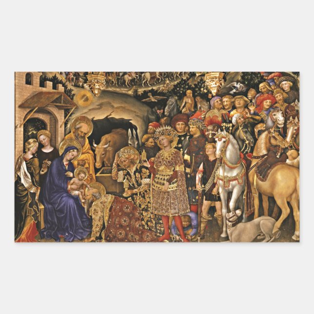Sticker Rectangulaire Adorazione dei Magi (Devant)