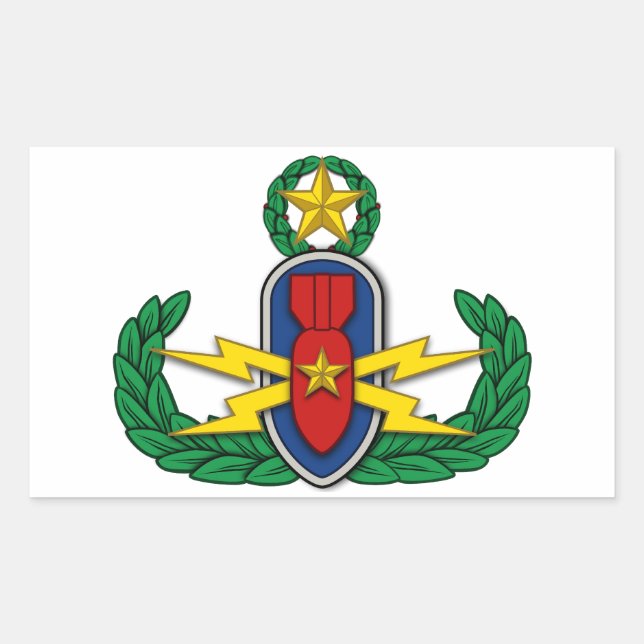 Sticker Rectangulaire AF EOD Master 3D (Devant)