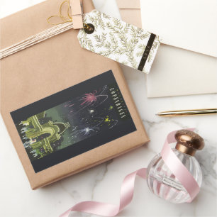 Sticker Rectangulaire Affiche de voyage illustrée de Copenhague vintage