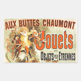 Sticker Rectangulaire Affiche Vintage Joets Friends Jouet Français