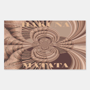 Sticker Rectangulaire African Hakuna Matata Fractal Art Print/Graphic