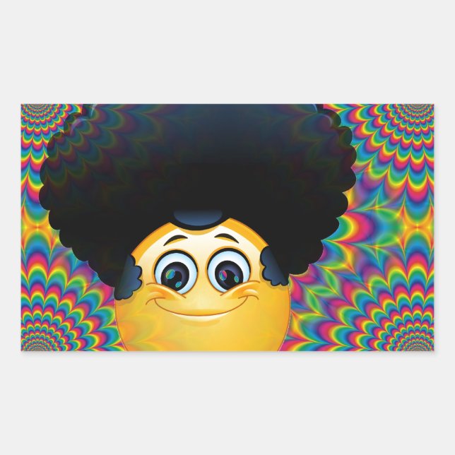 Sticker Rectangulaire afro emojis (Devant)