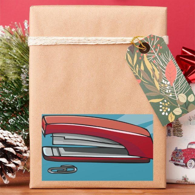 Sticker Rectangulaire agrafeuse (Créateur téléchargé)