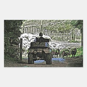 STICKER RECTANGULAIRE AGRICULTURE