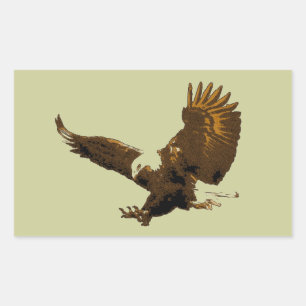 Sticker Rectangulaire Aigle