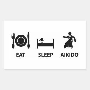 Sticker Rectangulaire Aikido