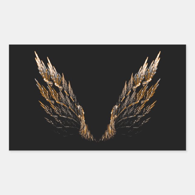 Sticker Rectangulaire Ailes ouvertes (Devant)