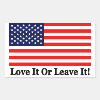 Sticker Rectangulaire Aimez-Le Ou Laissez-Le !