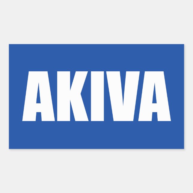 Sticker Rectangulaire Akiva (Devant)