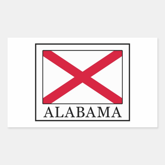 Sticker Rectangulaire Alabama (Devant)
