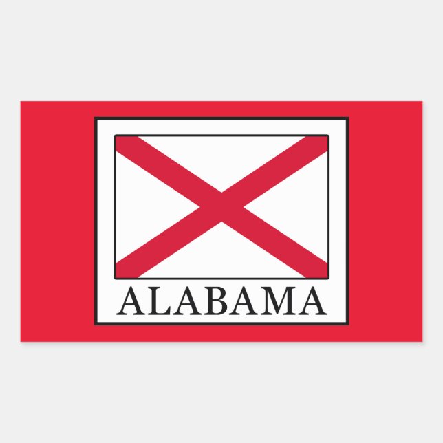 Sticker Rectangulaire Alabama (Devant)