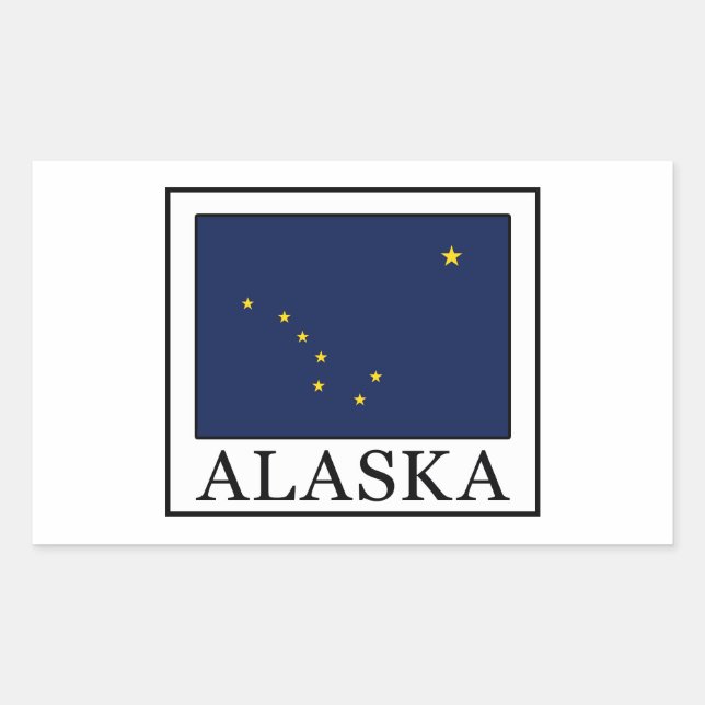 Sticker Rectangulaire Alaska (Devant)