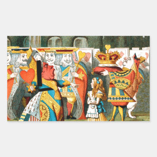 Sticker Rectangulaire Alice à Wonderland