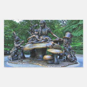 Sticker Rectangulaire Alice au pays des merveilles - Central Park NYC