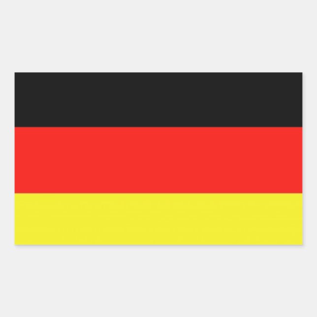 Sticker Rectangulaire Allemagne (Devant)