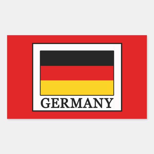 Sticker Rectangulaire Allemagne (Devant)