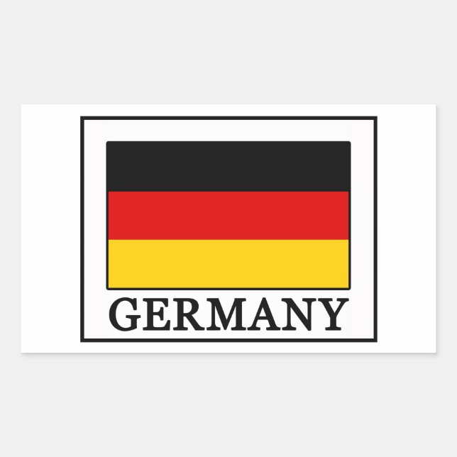 Sticker Rectangulaire Allemagne (Devant)