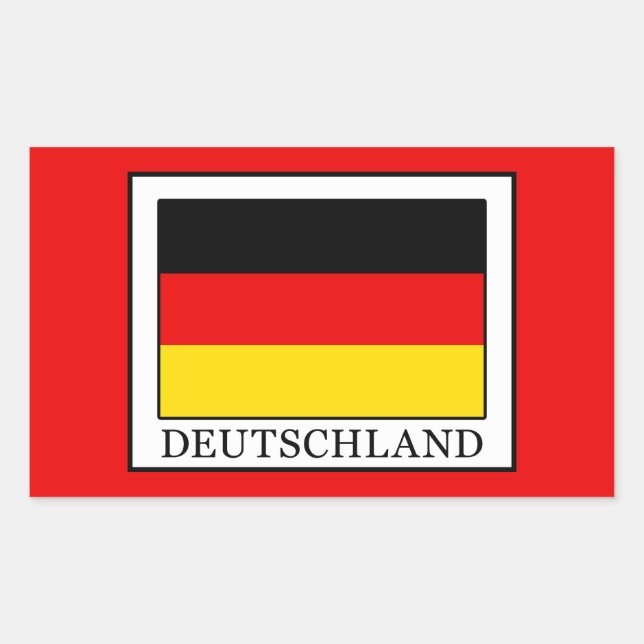 Sticker Rectangulaire Allemagne (Devant)