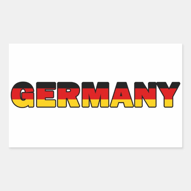 Sticker Rectangulaire Allemagne (Devant)