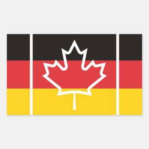 Sticker Rectangulaire Allemagne Allemagne Canada