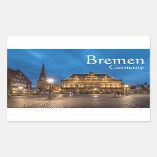 Sticker Rectangulaire Allemagne de Brême
