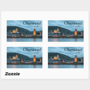 Sticker Rectangulaire Allemagne de l'Oberwesel
