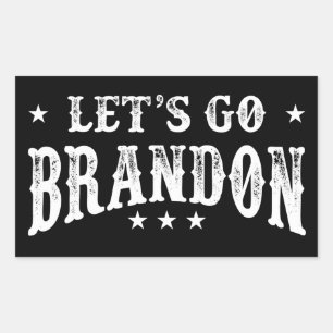 Sticker Rectangulaire Allons Brandon