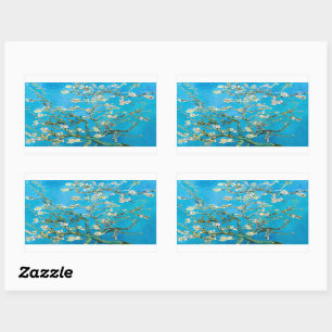 Sticker Rectangulaire Almond Blossom Vincent Van Gogh