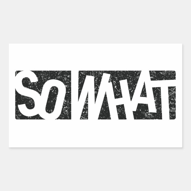 Sticker Rectangulaire Alors quoi (Devant)